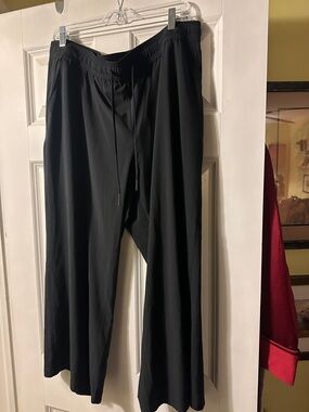 Ladies Black Drawstring Casual Pants